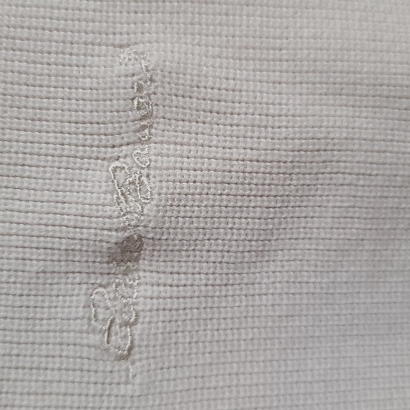 Eddie Bauer Golf Mens Sweater Vest Cream W/Navy Trim V-neck EB-Tek Sz EUC XL - Picture 3 of 8